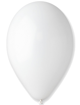 Balóny biele 100ks 25cm