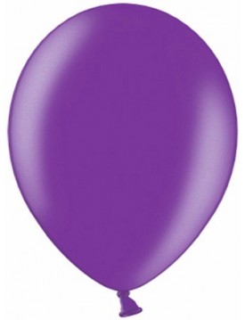 Metalické balóny fialové 100ks 25cm