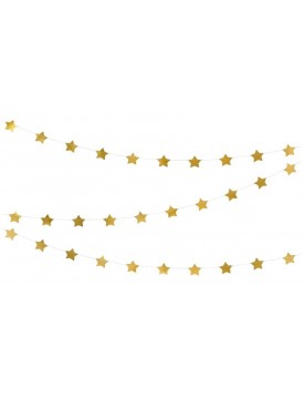 Girlanda Hviezdy zlaté 360cm