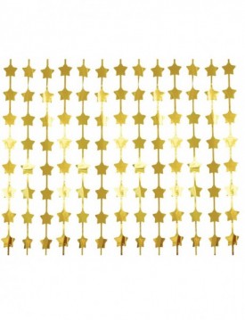 Fóliový záves zlaté hviezdy 100x200cm