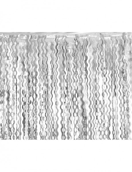 Fóliový záves strieborné strapce 100x200cm