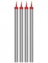 Tortová fontána 12cm strieborná 4ks