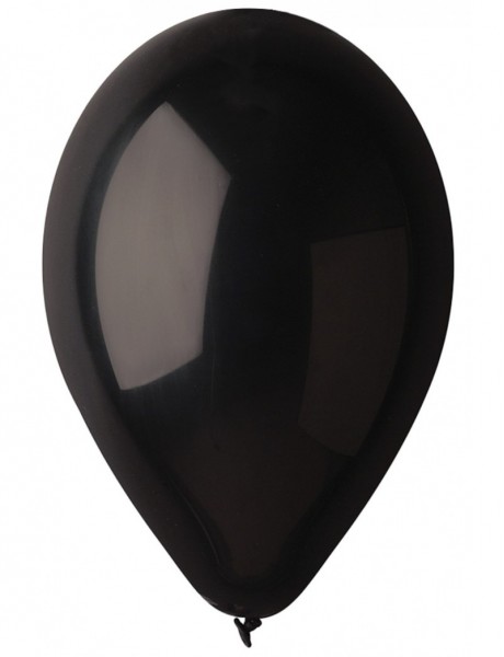 Balóny čierne 10ks 25cm