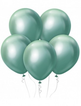 Set metalických balónov 7ks 12" zelené