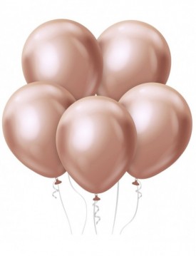Set metalických balónov 7ks 12" ružovo zlaté