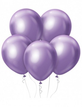 Set metalických balónov 7ks 12" svetlo-fialové