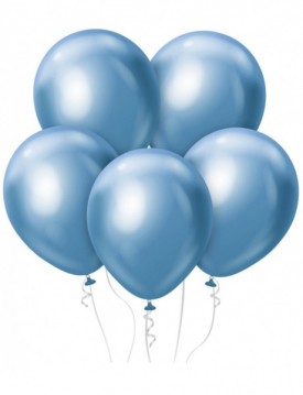 Set metalických balónov 7ks 12" modré
