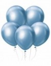 Set metalických balónov 7ks 12" svetlo-modré