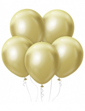 Set metalických balónov 7ks 12" svetlo zlaté