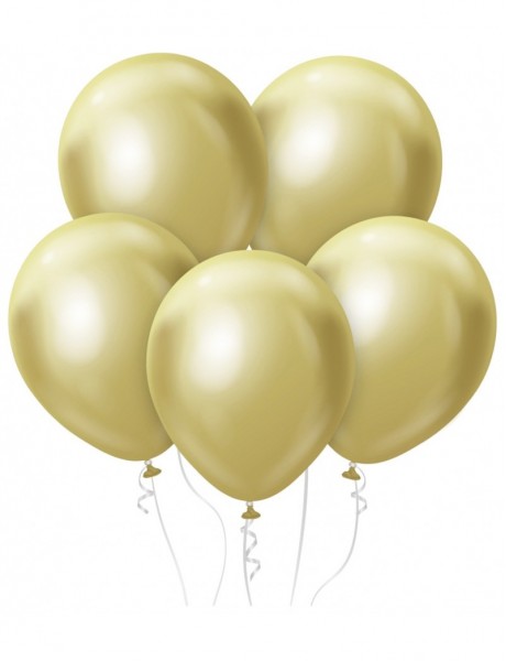 Set metalických balónov 7ks 12" svetlo zlaté