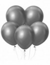 Set metalických balónov 7ks 12" grafitové
